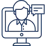 video meeting icon for ERP help that knows your business