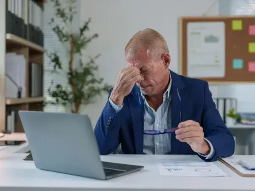 business owner stressed over buying the wrong ERP